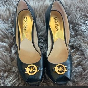 Michael Kors black wedges